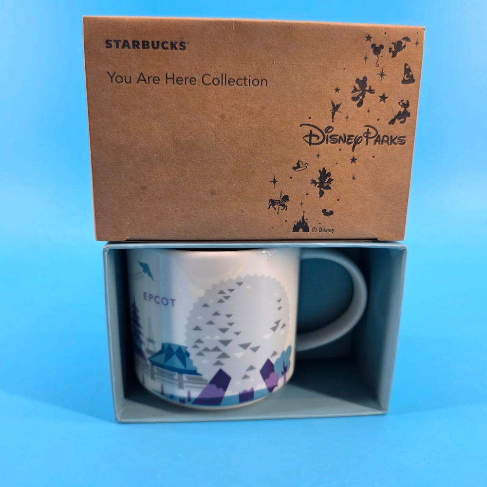 Starbucks Disney Parks Epcot You Are Here Collection 14oz Coffee Mug New In Box